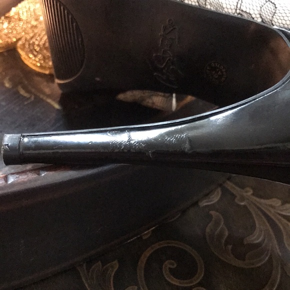 City Streets Black Lace 5 Inch High Heels - Picture 11 of 12